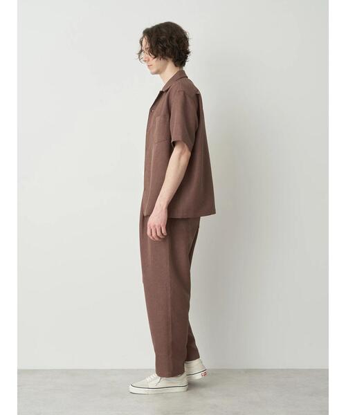 CRAFT STANDARD BOUTIQUE(クラフトスタンダードブティック)の「リネンライクオープンカラーシャツ(シャツ/ブラウス・メンズ・ブラック/ブラウン/ベージュ・M/L/XL)」の14枚目の写真