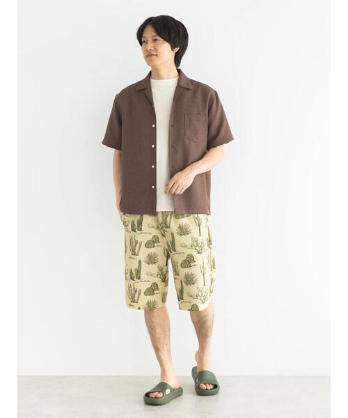 CRAFT STANDARD BOUTIQUE(クラフトスタンダードブティック)の「リネンライクオープンカラーシャツ(シャツ/ブラウス・メンズ・ブラック/ブラウン/ベージュ・M/L/XL)」の17枚目の写真