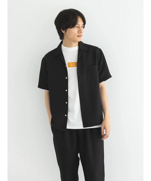 CRAFT STANDARD BOUTIQUE(クラフトスタンダードブティック)の「リネンライクオープンカラーシャツ(シャツ/ブラウス・メンズ・ブラック/ブラウン/ベージュ・M/L/XL)」の19枚目の写真
