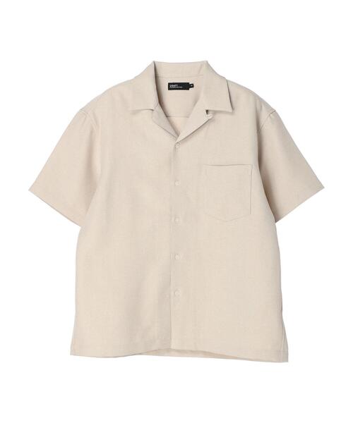 CRAFT STANDARD BOUTIQUE(クラフトスタンダードブティック)の「リネンライクオープンカラーシャツ(シャツ/ブラウス・メンズ・ブラック/ブラウン/ベージュ・M/L/XL)」の4枚目の写真