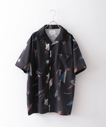 ZIP FIVE | 【loot box】 レーヨンタッチ 総柄 ビッグシルエット オープンカラー シャツ / 柄シャツ(シャツ/ブラウス)