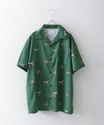 超希少　ficce フィッチェ　レーヨン　柄シャツ　オープンカラーシャツ ficce(フィッチェ) / 半袖シャツ/--/レーヨン/BLU | 古着の販売