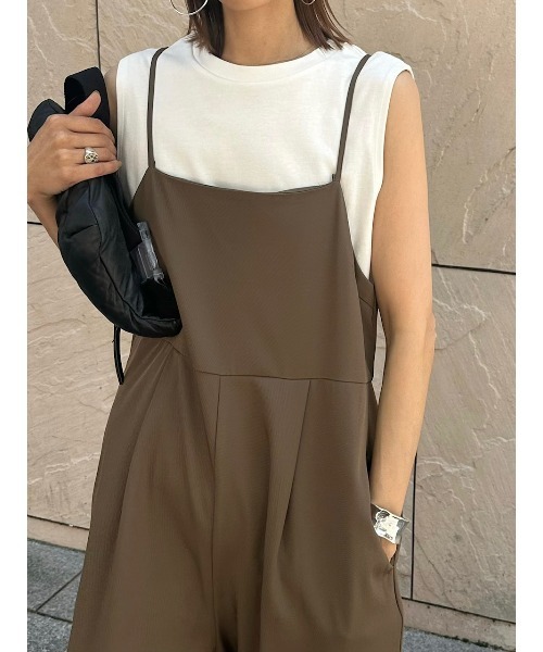 ulu（ウル）の「Cotton no sleeve t‐shirt（Tシャツ/カットソー・レディース・ホワイト・FREE）」の4枚目の写真