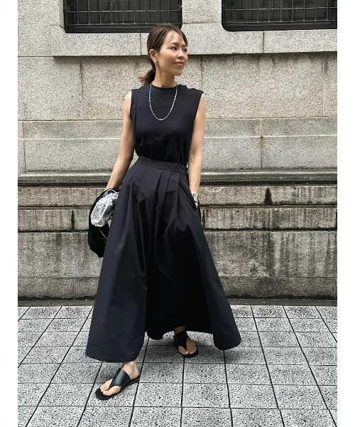 ulu（ウル）の「Cotton no sleeve t‐shirt（Tシャツ/カットソー・レディース・ホワイト・FREE）」の3枚目の写真