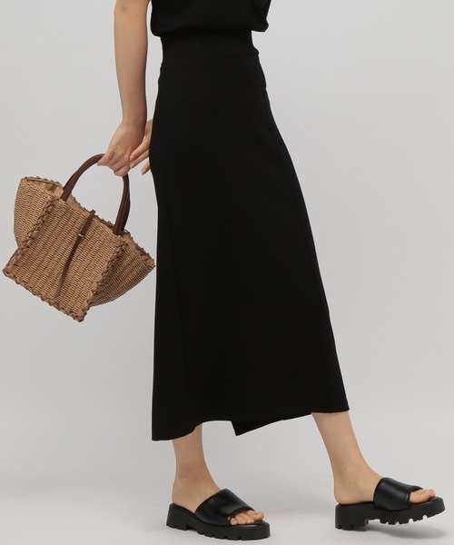 saloon(サルーン)の「SALOON(サルーン)/ハイウエストカットペンシルスカート(スカート・レディース・ブラック/オレンジ/ブラウン・S/M/SMALL/MEDIUM)」の2枚目の写真