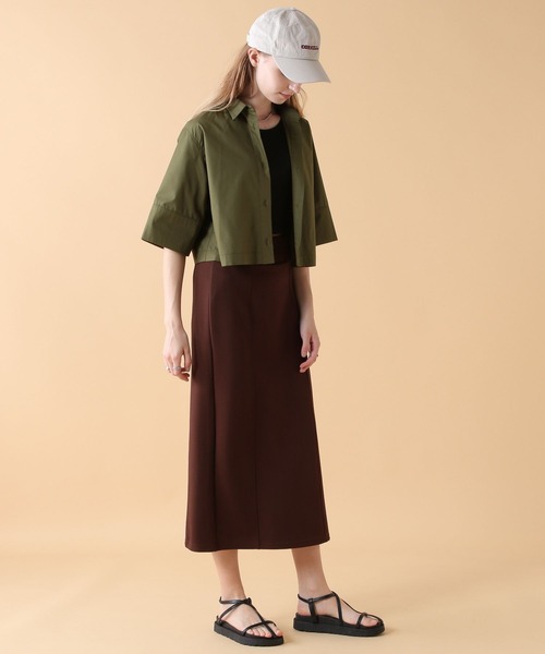 saloon(サルーン)の「SALOON(サルーン)/ハイウエストカットペンシルスカート(スカート・レディース・ブラック/オレンジ/ブラウン・S/M/SMALL/MEDIUM)」の8枚目の写真