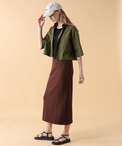 saloon(サルーン)の「SALOON(サルーン)/ハイウエストカットペンシルスカート(スカート・レディース・ブラック/オレンジ/ブラウン・S/M/SMALL/MEDIUM)」の13枚目の写真