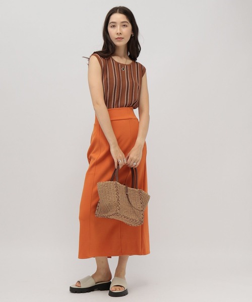 saloon(サルーン)の「SALOON(サルーン)/ハイウエストカットペンシルスカート(スカート・レディース・ブラック/オレンジ/ブラウン・S/M/SMALL/MEDIUM)」の14枚目の写真