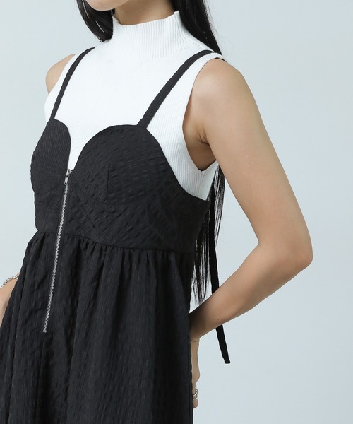 PAGEBOY(ページボーイ)の「ポコポコチェックキャミワンピース(ワンピース・レディース・ブラック/グリーン系その他/ホワイト系その他・FREE)」の15枚目の写真