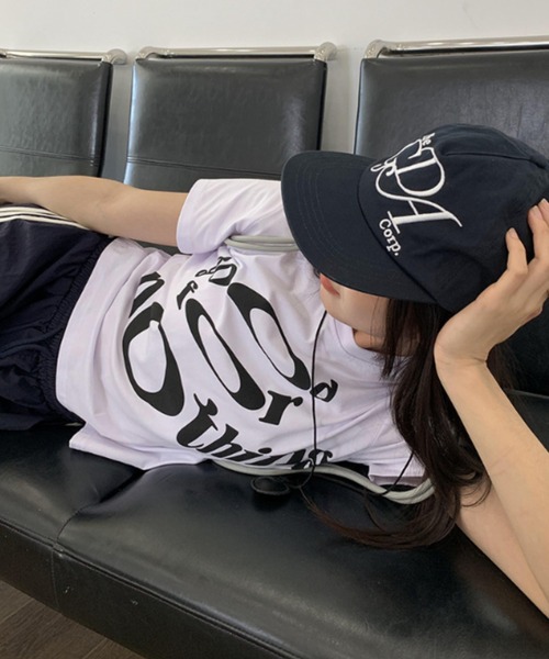 Vipoa（ヴィポア）の「フィットレタリングプリントTEE（Tシャツ/カットソー・レディース・ホワイト/ブラック・FREE）」の13枚目の写真