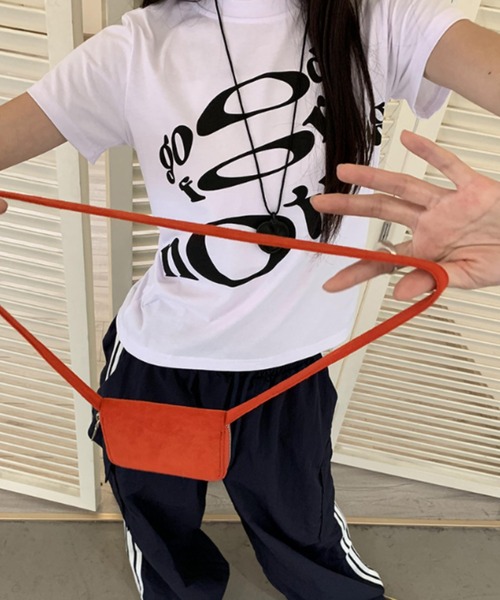 Vipoa（ヴィポア）の「フィットレタリングプリントTEE（Tシャツ/カットソー・レディース・ホワイト/ブラック・FREE）」の18枚目の写真
