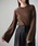 cheriella�i�V�F���G���j�́u�ycheriella�zWEB���胉���_�����u�x���X���[�u�j�b�g WEB LIMITED RANDOM RIB BELL SLEEVE KNIT�i�j�b�g/�Z�[�^�[�j�v�b�u���E��