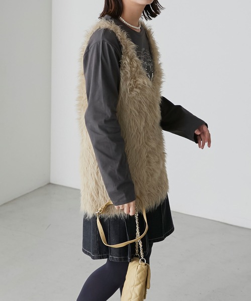 NOBLE/フェザーニットビスチェ/タグ付き新品/ベージュ NOBLE/フェザーニットビスチェ/タグ付き新品/ベージュ - メルカリ