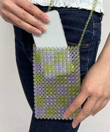 Flowering（フラワーリング）の「ビーズデザインショルダーバッグ（ショルダーバッグ）」