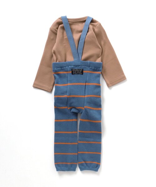 BREEZE（ブリーズ）の「サス付きベビースパッツ＆ボディオールセット（その他ベビーウェア・キッズ・ブルー/マスタード/チェック・70/80）」の16枚目の写真