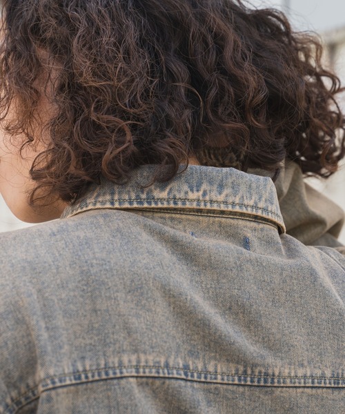 WEGO（ウィゴー）の「WEGO/デニムZIPジャケット（デニムジャケット・メンズ・スカイブルー/レッド系その他/ブラック系その他・MEDIUM/LARGE）」の11枚目の写真