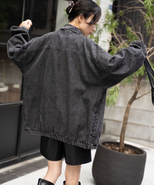 WEGO（ウィゴー）の「WEGO/デニムZIPジャケット（デニムジャケット・メンズ・スカイブルー/レッド系その他/ブラック系その他・MEDIUM/LARGE）」の16枚目の写真