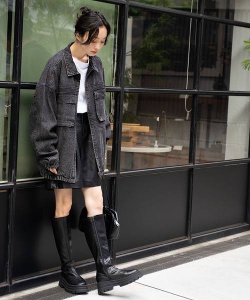 WEGO（ウィゴー）の「WEGO/デニムZIPジャケット（デニムジャケット・メンズ・スカイブルー/レッド系その他/ブラック系その他・MEDIUM/LARGE）」の17枚目の写真