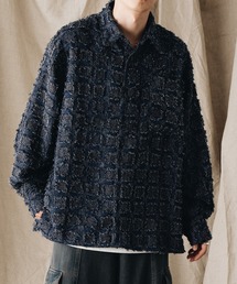 シャギーチェックルーズシャツ