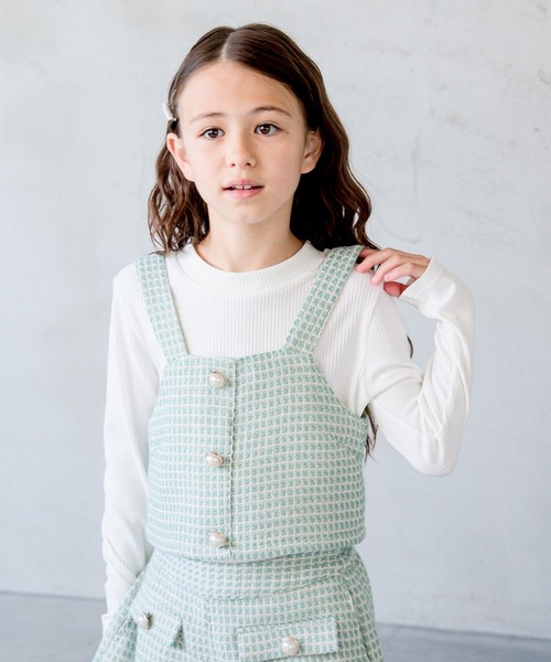 GLOBAL WORK（グローバルワーク）の「3SETツイードセットアップ/972916（その他トップス・キッズ・アイボリー/ミント・110cm/120cm/130cm/150cm/160cm/100cm/140cm）」の11枚目の写真