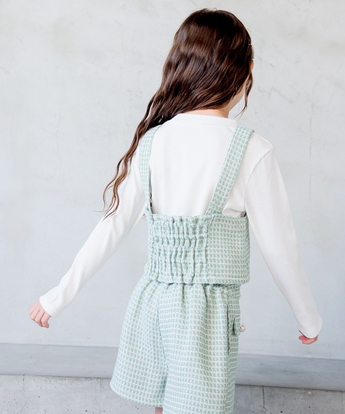 GLOBAL WORK（グローバルワーク）の「3SETツイードセットアップ/972916（その他トップス・キッズ・アイボリー/ミント・110cm/120cm/130cm/150cm/160cm/100cm/140cm）」の12枚目の写真