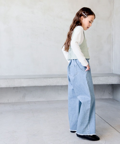 GLOBAL WORK（グローバルワーク）の「3SETツイードセットアップ/972916（その他トップス・キッズ・アイボリー/ミント・110cm/120cm/130cm/150cm/160cm/100cm/140cm）」の21枚目の写真
