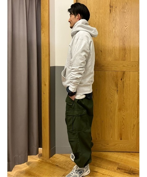 BACK NUMBER（バックナンバー）の「【BACK NUMBER】「15オンス」ヘビー裏毛スウェットパーカー（パーカー・メンズ・ライトグレー/ブラック/グリーン/イエロー/ダークグレー/オリーブ・XL/M/L/S）」の16枚目の写真