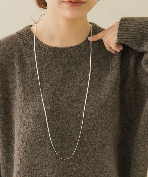 SMELLY（スメリー）の「スネークチェーンロングネックレス（ネックレス・レディース・ゴールド/シルバー・-）」の2枚目の写真