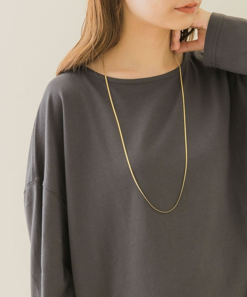 SMELLY（スメリー）の「スネークチェーンロングネックレス（ネックレス・レディース・ゴールド/シルバー・-）」の4枚目の写真