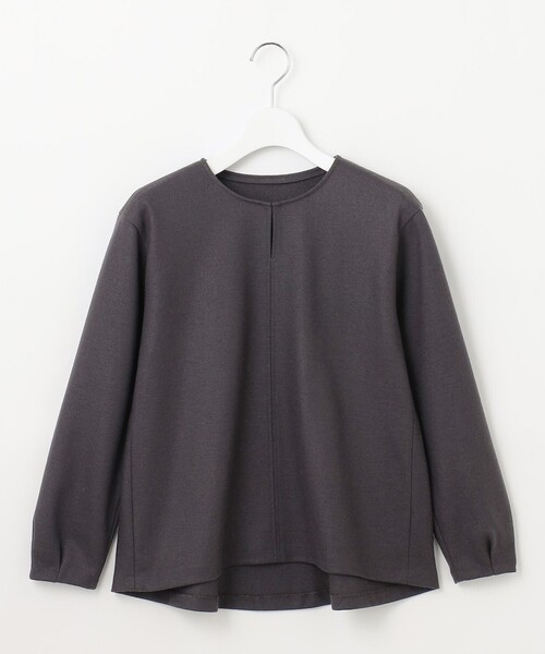 J.PRESS Ladies(J.プレス レディス)の「ウールスムース ペプラム カットソー(Tシャツ/カットソー・レディース・ネイビー系/パープル系/ブルー系/グレー系・SMALL)」の16枚目の写真