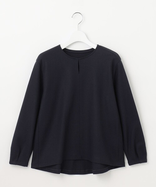 J.PRESS Ladies(J.プレス レディス)の「ウールスムース ペプラム カットソー(Tシャツ/カットソー・レディース・ネイビー系/パープル系/ブルー系/グレー系・SMALL)」の15枚目の写真
