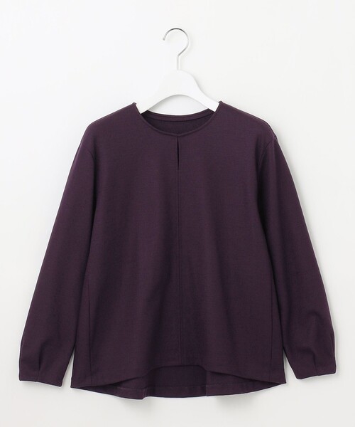 J.PRESS Ladies(J.プレス レディス)の「ウールスムース ペプラム カットソー(Tシャツ/カットソー・レディース・ネイビー系/パープル系/ブルー系/グレー系・SMALL)」の14枚目の写真
