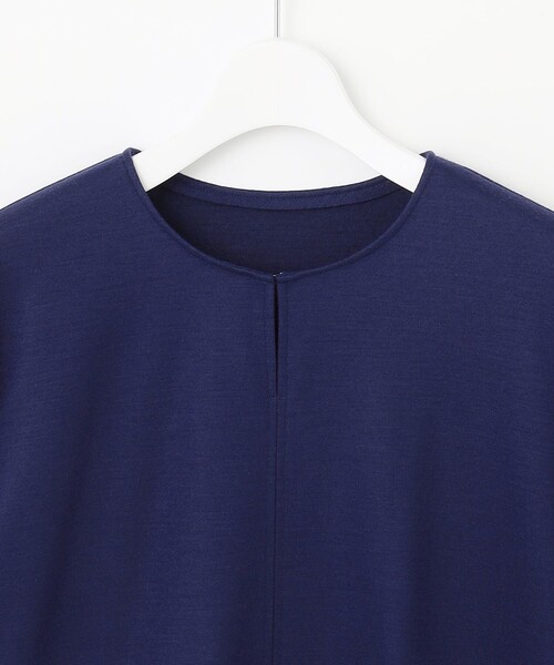 J.PRESS Ladies(J.プレス レディス)の「ウールスムース ペプラム カットソー(Tシャツ/カットソー・レディース・ネイビー系/パープル系/ブルー系/グレー系・SMALL)」の11枚目の写真