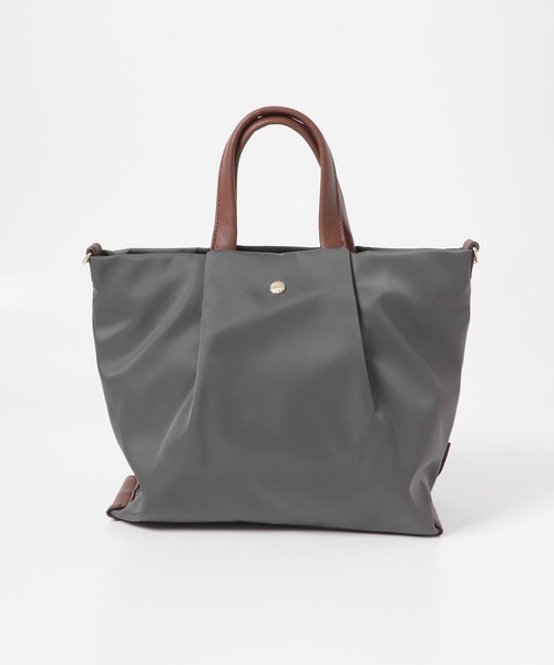 Legato Largo（レガートラルゴ）の「Legato largo　撥水ナイロン2WAYショルダーバッグ（ショルダーバッグ・レディース・ネイビー/グレー/ブラック・ONE）」の8枚目の写真