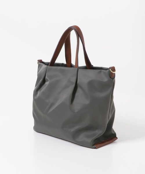 Legato Largo（レガートラルゴ）の「Legato largo　撥水ナイロン2WAYショルダーバッグ（ショルダーバッグ・レディース・ネイビー/グレー/ブラック・ONE）」の9枚目の写真