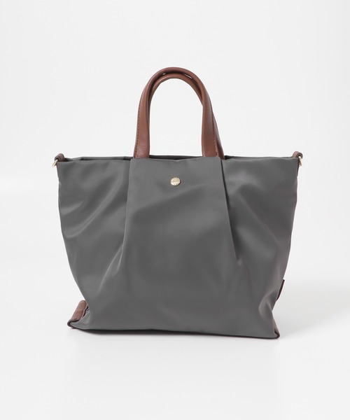 Legato Largo（レガートラルゴ）の「Legato largo　撥水ナイロン2WAYショルダーバッグ（ショルダーバッグ・レディース・ネイビー/グレー/ブラック・ONE）」の18枚目の写真