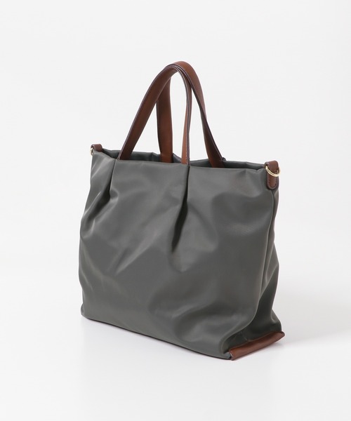 Legato Largo（レガートラルゴ）の「Legato largo　撥水ナイロン2WAYショルダーバッグ（ショルダーバッグ・レディース・ネイビー/グレー/ブラック・ONE）」の19枚目の写真