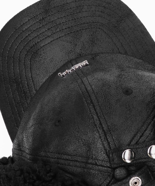 X-girl（エックスガール）の「6PANEL FLIGHT CAP（キャップ・レディース・ブラック/ブラウン・ONE SIZE）」の3枚目の写真