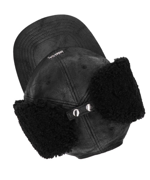 X-girl（エックスガール）の「6PANEL FLIGHT CAP（キャップ・レディース・ブラック/ブラウン・ONE SIZE）」の5枚目の写真