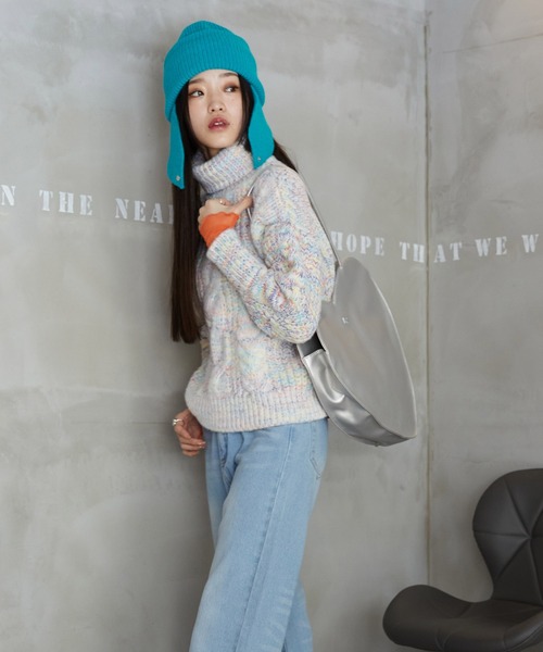 ALTROSE（アルトローズ）の「トート ハート（トートバッグ・レディース・アイボリー/シルバー/ブラック・FREE）」の10枚目の写真