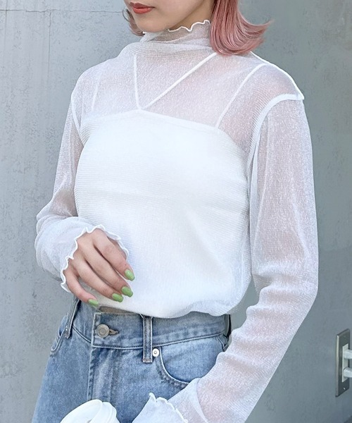 INGNI（イング）の「ラメチュールメロウトップス（その他トップス・レディース・シルバー/グレー/ブラック・M）」の16枚目の写真