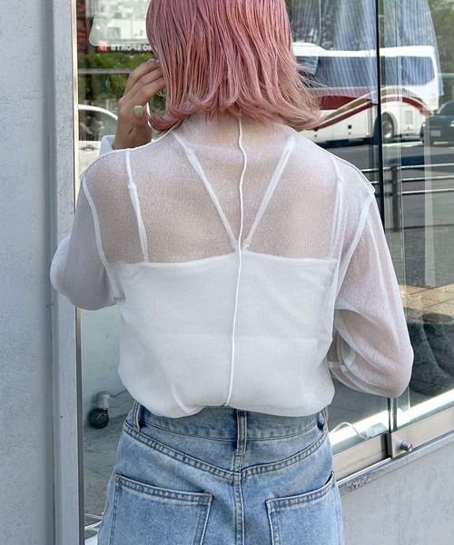 INGNI（イング）の「ラメチュールメロウトップス（その他トップス・レディース・シルバー/グレー/ブラック・M）」の17枚目の写真