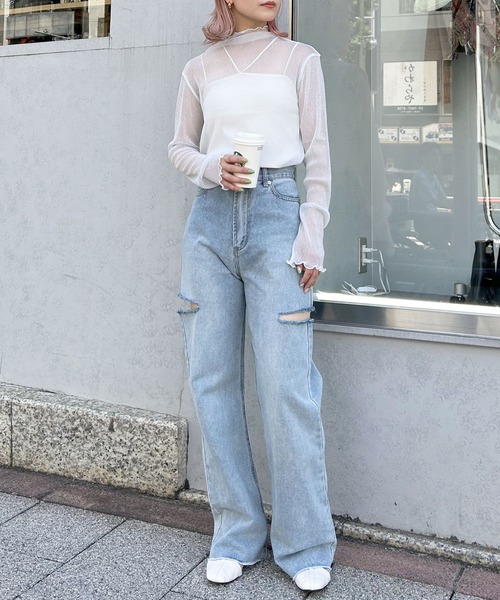 INGNI（イング）の「ラメチュールメロウトップス（その他トップス・レディース・シルバー/グレー/ブラック・M）」の18枚目の写真