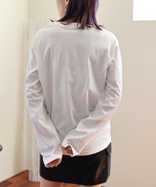 ULEULA(ウルア)の「ロゴT/プリントオーバーTシャツ(Tシャツ/カットソー・レディース・ホワイト/ブラック・FREE)」の7枚目の写真