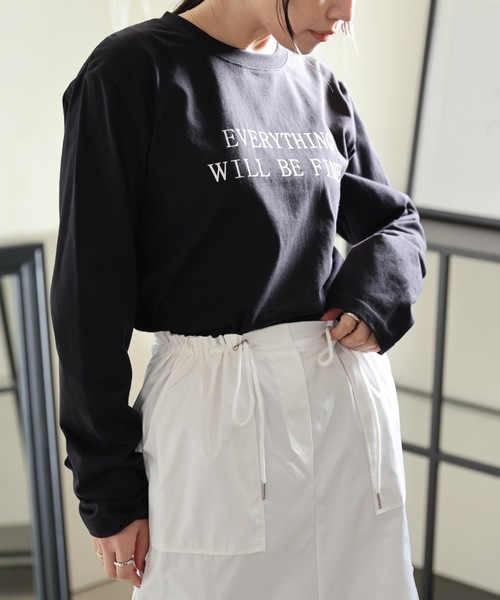 ULEULA(ウルア)の「ロゴT/プリントオーバーTシャツ(Tシャツ/カットソー・レディース・ホワイト/ブラック・FREE)」の21枚目の写真