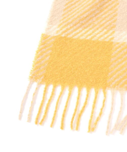 FREE'S MART（フリーズマート）の「◆ブロックチェックストール（マフラー・レディース・ブラック系その他/イエロー系その他・ﾌﾘ-）」の12枚目の写真