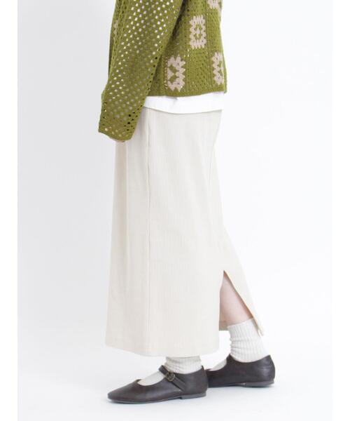 Samansa Mos2(サマンサ モスモス)の「ストレッチリブスカート(スカート・レディース・ブラウン/オレンジ/ブラック/グリーン/ベージュ・F)」の21枚目の写真