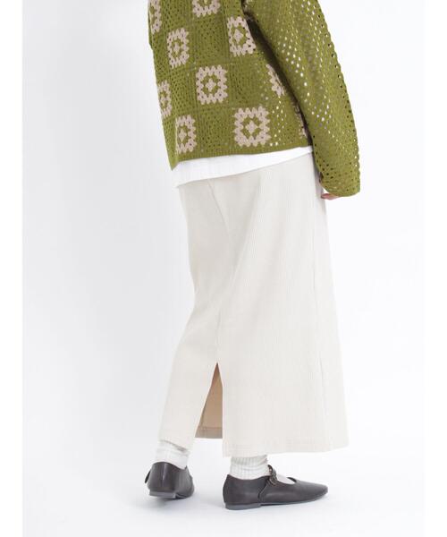 Samansa Mos2(サマンサ モスモス)の「ストレッチリブスカート(スカート・レディース・ブラウン/オレンジ/ブラック/グリーン/ベージュ・F)」の22枚目の写真