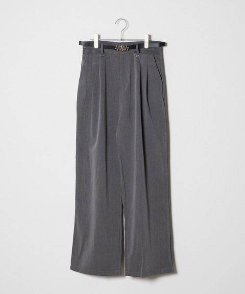 Chick(チック)の「Cross Slacks / クロスハイウエストスラックス(スラックス・レディース・ブラック/グレー/ホワイト・S/M/L)」の20枚目の写真