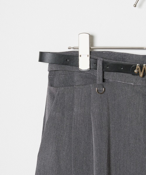 Chick(チック)の「Cross Slacks / クロスハイウエストスラックス(スラックス・レディース・ブラック/グレー/ホワイト・S/M/L)」の17枚目の写真